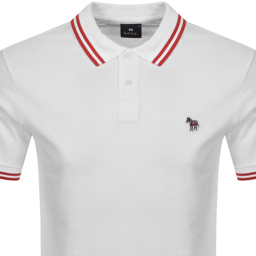 Alternative Image for ProductPS By Paul Smith Tipped Polo T Shirt White2